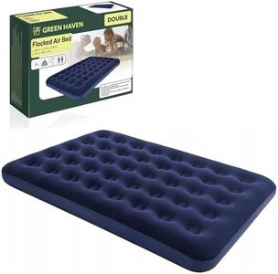Green Haven Premium Extra Comfortable Blow up Double Airbed | Waterproof Guest Double Airbed Inflatable Mattress | Blow Up Mattress Double | Double Air Beds for Adults Kids | Quick Inflatable Camping