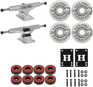 Independent Skateboard Trucks Reynolds Hollow with Spitfire Wheels, ABEC 5 Bearings, Hardware, and Risers