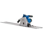 Draper 1200W Plunge Saw 230V | 700mm Guide Rails | 165mm Blade Diameter Mitre Saw| 5200rpm No Load Speed | Electric Powered 2m Cable | 57341