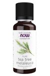NOW Essential Oils, Tea Tree Oil, Cleansing Aromatherapy Scent, Steam Distilled, 100% Pure, Vegan, Child Resistant Cap, 30mL