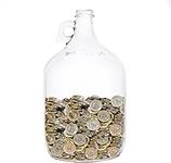 £2,000 Pound Glass Money Jar – Piggy Bank for Adults – Luxury Money Box Holds Over £2,000 In £1 Coins!