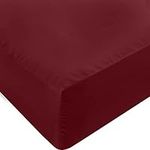 Utopia Bedding Full Fitted Sheet - Bottom Sheet - Deep Pocket - Soft Microfiber -Shrinkage and Fade Resistant-Easy Care -1 Fitted Sheet Only (Red Burgundy)