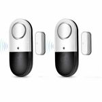 AATULYA 2Pcs 120dB Loud Window and Door Alarm, Home Security, Alarm for Doors and Windows, Magnet Triggered, Wireless Magnetic Sensor Security Alarms, Keep Your Home, Business Safe