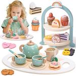 Atoylink Wooden Tea Party Set for L