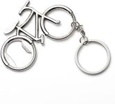 Yaayi Bicycle Keychain | Portable Key Rings | Bottle Opener Keychain Metal Bicycle Beer Bottle Opener Stainless Steel Bike Bottle Opener Bicycle Keychain Gift Choice Silver
