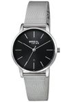 Breil - Women's Watch Avery Collection - Ladies Watch Solo Tempo with Analogic Black Dial - VJ22 TIME Module Movement - 3H Quartz - Watch Band in Steel Mesh