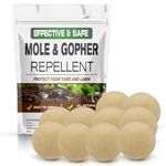 KQPNMJ Mole Repellent, Ultrasonic Outdoor Vole Repellent, Gopher Repellant for Lawn, Groundhog Deterrent, Mole Repellents Traps for Yard-10P