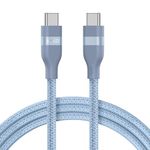 Anker Nano USB C Cable, 240W 6 ft Upcycled-Braided USB C to USB C Cord, Type C Charger Fast Charging Cable for iPhone 16/16 Pro/16 Plus/16 Pro Max, MacBook Pro, iPad Pro, Galaxy S23, and More