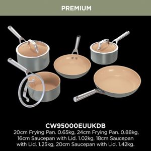 Ninja 5-Piece Ceramic Cookware Set – Non-Stick Pots and Pans