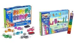 Learning Resources Numberblocks Stampoline Park Stamp Activity Set & LSP0949-UK MathLink Cubes Numberblocks 1-10 Activity Set