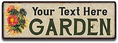 Personalized Garden Sign Flower Rus