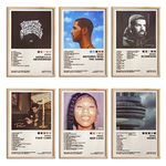 ManRule Drake Poster Set of 6 Album Cover Posters 8 by 12 inch Music Posters for Room Aesthetic Canvas Wall Art for Teens Room Decor UNFRAMED (Drake)