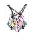 jewelleryjoy Friendship Necklace Best Buds Boxed Gift Leaf Broken Heart Best Friends Forever For two (Organza Bag only and Card Necklace)