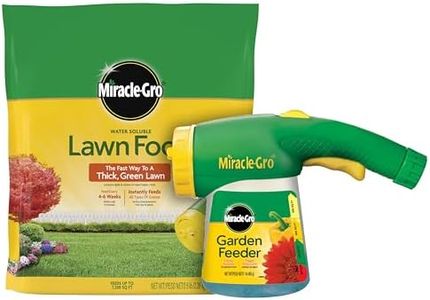 Miracle-Gro Water Soluble Lawn Food and Garden Feeder Bundle, Hose-End Feeding System for Lawns