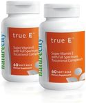 NatureCity True-E Full Spectrum Tocotrienols Vitamin E & Natural Alpha Tocopherol Supplement | Sustainable Vitamin E Tocotrienols from Evnol Suprabio | Non-GMO Vitamin E Complex | 120 Soft gels