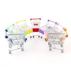 Artnery Mini Supermarket Shopping Cart Trolley Handcart Shopping Utility Cart Storage Toy Wonderful Gift and Toy for Children (Color as per Availability)