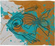 Deny Designs Irena Orlov Aqua Fish 