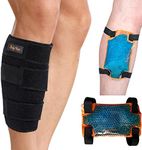 BodyMoves Calf Brace Plus hot and Cold Gel Pack for Torn Muscle Shin Brace Strain Wrap Support Leg Brace for Shin Splints Lower Leg Calf Compression Sleeve for Calf Strain Injury Tear Runners Remedy