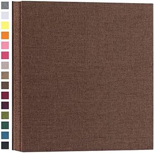 potricher Photo Album for 4x6 1000 Photos Linen Cover Extra Large Capacity Picture Book for Family Wedding Anniversary and Baby (Brown)