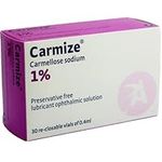 Carmize Carmellose Sodium Eye Drops 1% Lubricant, Re-Closable Vial's of 0.4ml (30 Vials)