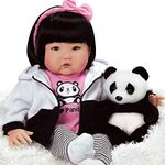 Paradise Galleries Asian Realistic Reborn Baby Doll, Ping Lau Designer's Doll Collections, 20" New Year Birthday Party Baby Doll Gift with Panda Stuffed Animal 7-Piece Accessories Gift Set - Bamboo