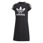 adidas Originals unisex-child Skater Dress Black/White Large