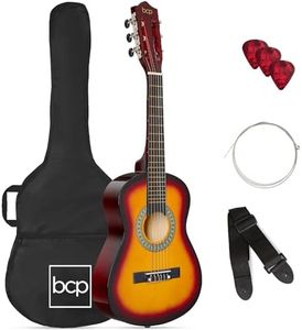 Best Choice Products 30in Kids Acoustic Guitar Beginner Starter Kit with Strap, Case, Strings - Sunburst