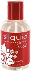 Sliquid Swirl Flavored Water Based Lubricant, Cherry Vanilla, 4.2 Ounce