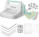 CraftGenes Die Cutting Machine, Manual Embossing Machine 6'' Opening Size for Cardmaking, Scrapbooking, and DIY Crafts – Complete Set with A5 Die Cuts, Embossing Folders, and Plates