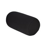 Fdit Pillow Microbead Back Cushion Roll Throw Pillow Travel Home Sleep Neck Micro Mini Support Comfortable for Relaxing Head Neck Wrist(black)