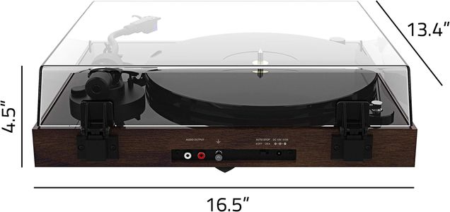 Fluance RT85N Turntable – Walnut Finish, High-Fidelity Vinyl Player