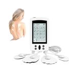 USB Rechargeable TENS Unit Muscle Stimulator, 24 Modes TENS Machine with 4pcs Premium Electrode Pads for Pain Relief