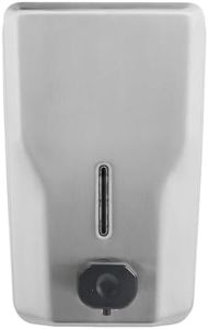 Commercial Stainless Steel Soap Dispenser – 47.3oz Large Capacity Wall Mount, Anti-Leak Pump, SUS304 Brushed Metal for High-Traffic Restrooms