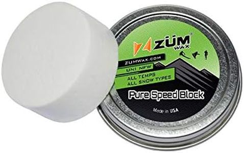 ZUMWax HIGH Speed Block Ski/Snowboard/Nordic/Cross-Country – Super Nano Racing Technology - Super-Fast!!! Environmentally Friendly & Non-Toxic! Fully TSCA Compliant!!!