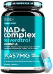 NAD Supplement 8457mg – Extra Strength NMN Alternative Liposomal NAD+ for Women & Men w/ Urolithin A, Resveratrol, CoQ10, Alpha Lipoic Acid – Energy, Anti-Aging, Cell Regeneration 30-Day Supply Thinbi