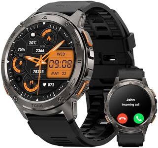 KOSPET Montre Connectée Homme, Militaire 60 Jours d'Autonomie 50M Étanche, 1.43” AMOLED Toujour Activé Smartwatch Robuste 170 Modes Sport Assistant Vocal Appel SMS Fréquence Cardiaque SpO2 iOS Android
