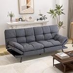Hcore Futon Couch, Modern Linen Sof