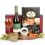 Hay Hampers Fish, Cheese & Wine Gift Set - Wine Hamper, Gifts for Women & Men, Luxury Hampers for Couples & Parents