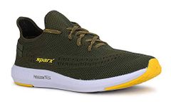 Sparx Mens Sm-482 Dark Grey Neon Green Running Shoe - 10 UK (SM482NBNOR008)