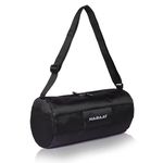 NABAAT CompactFit Gym Bags for Men and Women, Mini Sports Bag/Kit Bag Small Duffle Travel Bag with Side Mesh Pocket (Black, GMB-SM-BK-4)