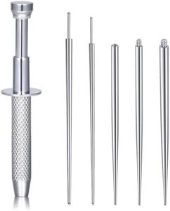 D.Bella 16G 18G Piercing Taper Ball Grabber Stainless Steel Flat Back Earring Applicator Tool Threadless Insertion Pin for Tragus Cartilage Helix Lip Piercing Jewelry Body Piercing Stretching Kit