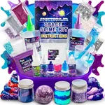 Bryte Spectacular Space Slime Kit | DIY Slime Making Kit to Create Glow in The Dark Slime, Galaxy Slime Jar and Cosmic Glitter Slime with Fun Slime Add Ins | Gift-Ready Slime Kit for Girls Ages 8-12