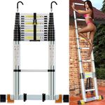 12.5 FT Folding Telescoping Ladder,