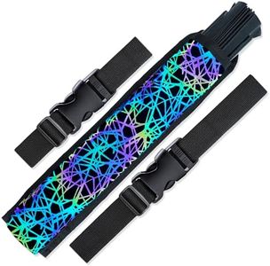 SoJourner Bags Rave Fan Holster - Rave Fan Holder - Rave Festival Accessories | Hand Fan Holder & thigh holster for Rave Essentials Web - Reflective