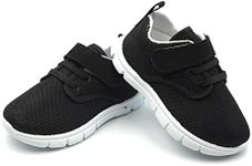 Bless Children Baby Toddlers Boy's Girl's Breathable Fashion Sneakers Walking Running Shoes Black Size: 4 M US Toddler