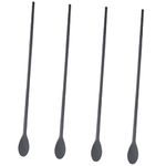 Housoutil 2 Pairs Silicone Stirring Spoon Double End Spoon Bar Stirring Rod Multi-use Chopsticks