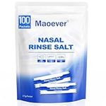 Neti Pot Salt Packets - 100 Individually Wrapped Saline Packets for Nasal Wash | Neti Pot Refill Kit | Effective Nasal Irrigation | Sinus Care | Nasal Cleansing Solution