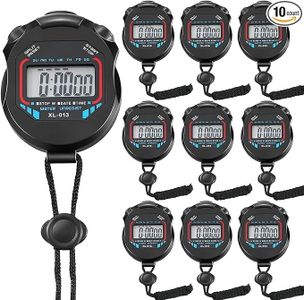 FomaTrade Digital Stopwatch Timer Multi Function Alarm Stop Watch Electronic Stopwatch Timer Clock with Large Display for Coaches Swimming Running Sports Training 10pcs