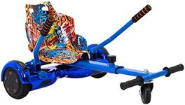 iRollers HoverKart Blue Graffiti Kart Attachment Fits All Hoverboards Swegways .6.5”, 8", 10" Adjustable Hoverboard seat go Kart for Hoverboard Compatible Sleek Cool UK Seller Limited Edition