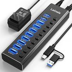 Powered USB Hub 3.2, LEINSIS 10-Por